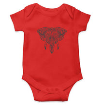 Load image into Gallery viewer, ETHINIC_ELEPHANT Kids Romper For Baby Boy/Girl-0-5 Months(18 Inches)-Red-Ektarfa.online
