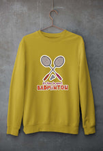 Load image into Gallery viewer, Badminton Unisex Sweatshirt for Men/Women-Mustard Yellow-Ektarfa.online
