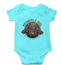 Load image into Gallery viewer, Motercycle Born To Ride Kids Romper For Baby Boy/Girl-0-5 Months(18 Inches)-Sky Blue-Ektarfa.online
