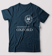 Load image into Gallery viewer, University of Oxford T-Shirt for Men-S(38 Inches)-Petrol Blue-Ektarfa.online
