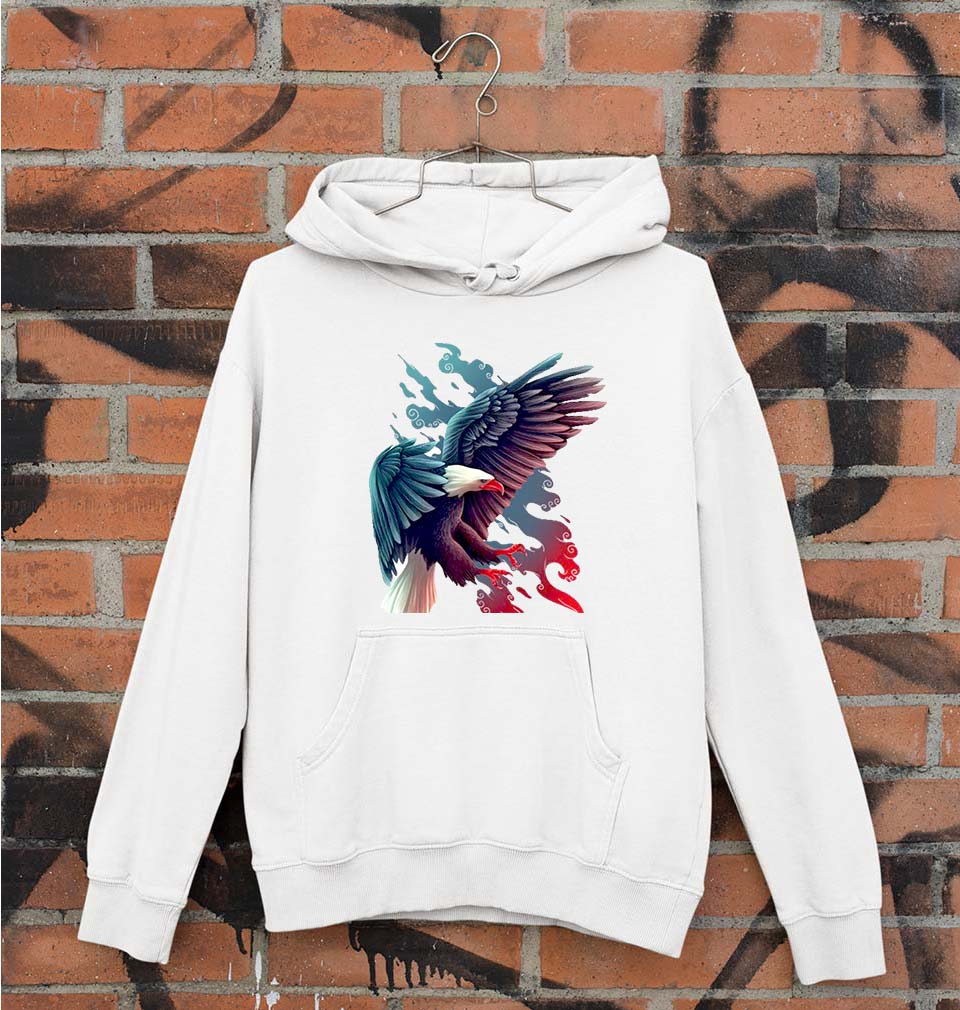 Eagle Unisex Hoodie for Men/Women-White-Ektarfa.online