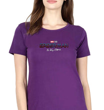 Load image into Gallery viewer, Spiderman Superhero T-Shirt for Women-Purple-Ektarfa.online
