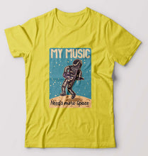 Load image into Gallery viewer, Music T-Shirt for Men-S(38 Inches)-Yellow-Ektarfa.online
