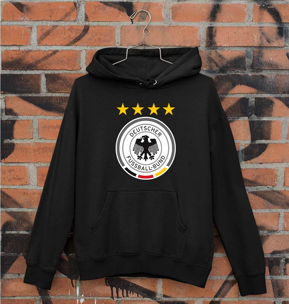 Germany Football Unisex Hoodie for Men/Women-S(40 Inches)-Black-Ektarfa.online