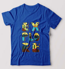 Load image into Gallery viewer, Explore Travel Adventure T-Shirt for Men-Royal Blue-Ektarfa.online
