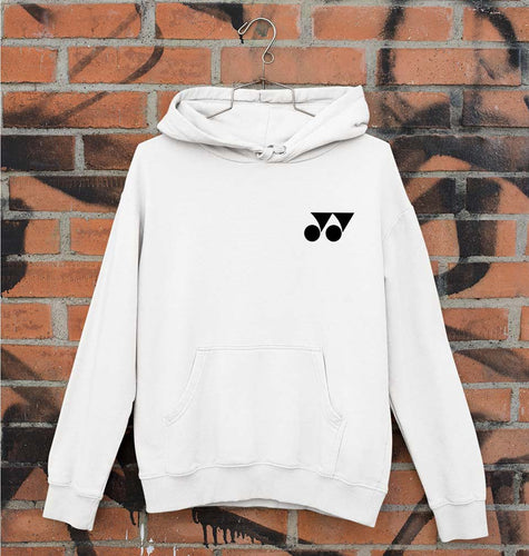 Yonex Unisex Hoodie for Men/Women-S(40 Inches)-White-Ektarfa.online