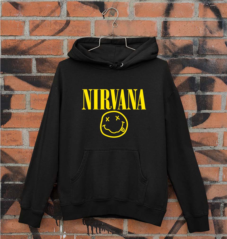 Nirvana Unisex Hoodie for Men/Women-S(40 Inches)-Black-Ektarfa.online