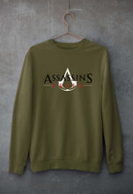 Load image into Gallery viewer, Assassin Creed Unisex Sweatshirt for Men/Women-S(40 Inches)-Olive Green-Ektarfa.online

