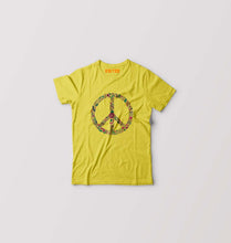 Load image into Gallery viewer, Floral Peace Kids T-Shirt for Boy/Girl-0-1 Year(20 Inches)-Yellow-Ektarfa.online
