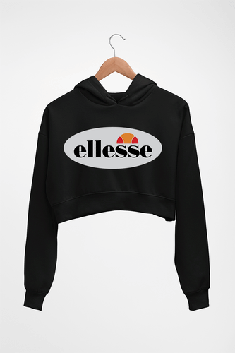 Ellesse Crop HOODIE FOR WOMEN-Black-Ektarfa.online