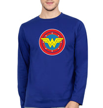 Load image into Gallery viewer, Wonder Woman Superhero Full Sleeves T-Shirt for Men-Royal Blue-Ektarfa.online
