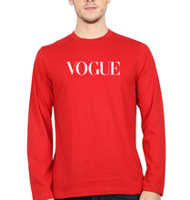 Load image into Gallery viewer, Vogue Full Sleeves T-Shirt for Men-Red-Ektarfa.online
