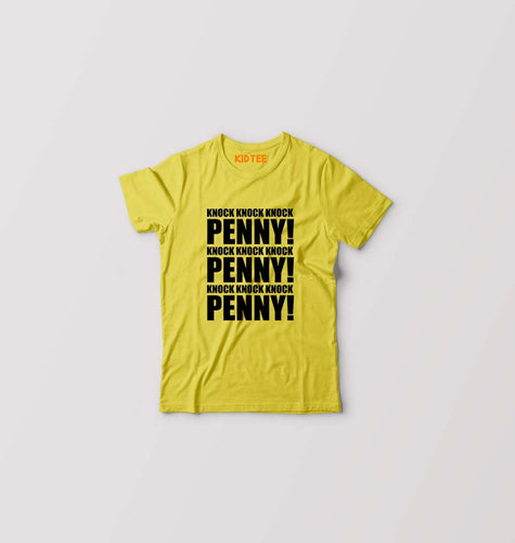 the big bang theory Penny Kids T-Shirt for Boy/Girl-Yellow-Ektarfa.online
