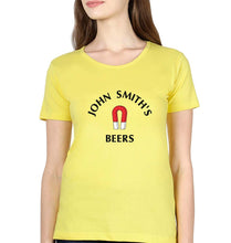 Load image into Gallery viewer, John Smith&#39;s Beers T-Shirt for Women-Yellow-Ektarfa.online
