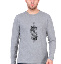 Load image into Gallery viewer, The Rings of Power Full Sleeves T-Shirt for Men-Grey Melange-Ektarfa.online
