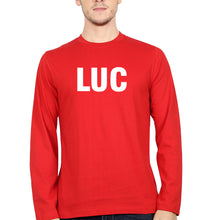 Load image into Gallery viewer, LUC Full Sleeves T-Shirt for Men-Red-Ektarfa.online
