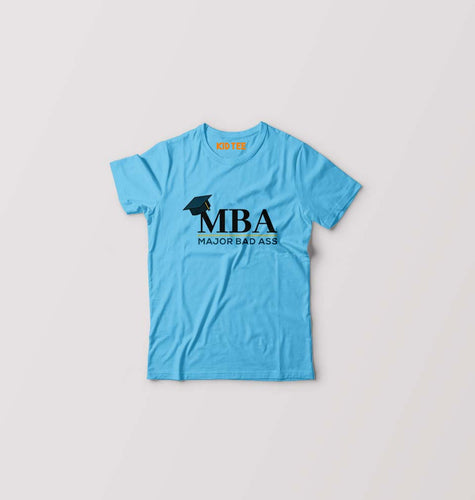 MBA Kids T-Shirt for Boy/Girl-Sky Blue-Ektarfa.online