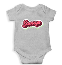 Load image into Gallery viewer, Savage Kids Romper For Baby Boy/Girl-0-5 Months(18 Inches)-Grey-Ektarfa.online
