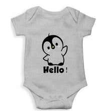 Load image into Gallery viewer, Penguin Hello Kids Romper For Baby Boy/Girl-0-5 Months(18 Inches)-Grey-Ektarfa.online
