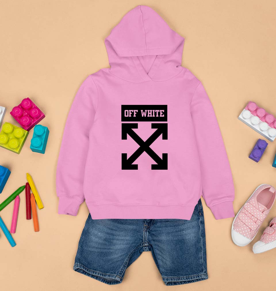 Off White Kids Hoodie for Boy/Girl-Light Baby Pink-Ektarfa.online