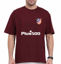 Load image into Gallery viewer, Atletico Madrid 2021-22 Oversized T-Shirt for Men-Maroon-Ektarfa.online
