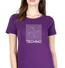 Load image into Gallery viewer, Techno T-Shirt for Women-Purple-Ektarfa.online
