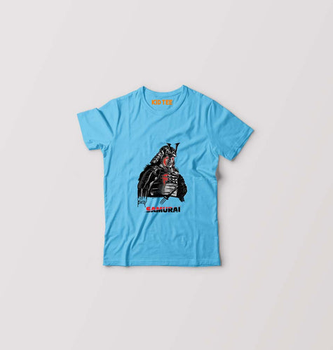 Samurai Kids T-Shirt for Boy/Girl-Light Blue-Ektarfa.online