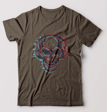 Load image into Gallery viewer, Skull T-Shirt for Men-Olive Green-Ektarfa.online
