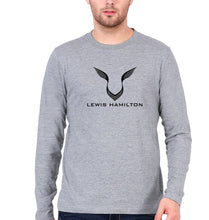 Load image into Gallery viewer, Lewis Hamilton F1 Full Sleeves T-Shirt for Men-Grey Melange-Ektarfa.online

