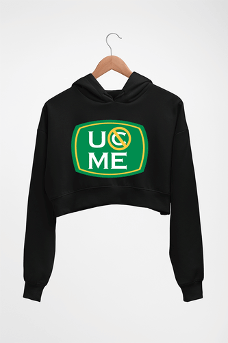 John Cena Crop HOODIE FOR WOMEN-Black-Ektarfa.online