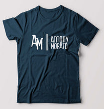 Load image into Gallery viewer, Antony Morato T-Shirt for Men-S(38 Inches)-Petrol Blue-Ektarfa.online
