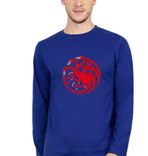 Load image into Gallery viewer, House of the Dragon (GOT) Full Sleeves T-Shirt for Men-Royal Blue-Ektarfa.online
