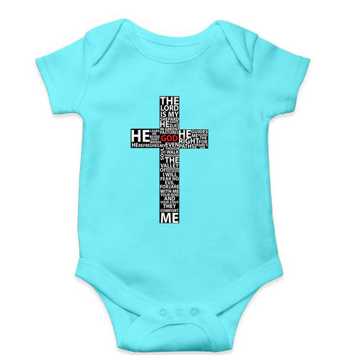 God Kids Romper For Baby Boy/Girl-Sky Blue-Ektarfa.online