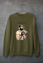 Load image into Gallery viewer, Khabib Nurmagomedov Unisex Sweatshirt for Men/Women-S(40 Inches)-Olive Green-Ektarfa.online

