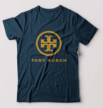 Load image into Gallery viewer, Tory Burch T-Shirt for Men-S(38 Inches)-Petrol Blue-Ektarfa.online
