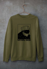 Load image into Gallery viewer, Gojo Satoru Anime Unisex Sweatshirt for Men/Women-Olive Green-Ektarfa.online
