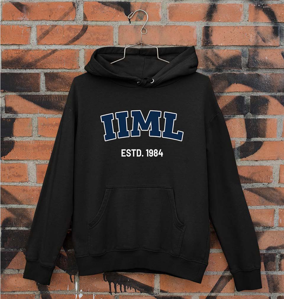 IIM Lucknow Unisex Hoodie for Men/Women-S(40 Inches)-Black-Ektarfa.online