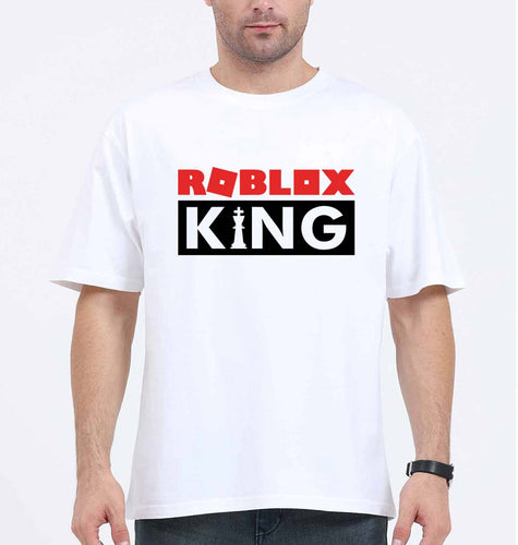 Roblox Oversized T-Shirt for Men-White-Ektarfa.online
