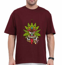 Load image into Gallery viewer, Tiki Joint Oversized T-Shirt for Men-Maroon-Ektarfa.online
