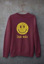 Load image into Gallery viewer, Dead Inside Emoji Unisex Sweatshirt for Men/Women-Maroon-Ektarfa.online
