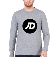 Load image into Gallery viewer, JD Sports Full Sleeves T-Shirt for Men-S(38 Inches)-Grey Melange-Ektarfa.online
