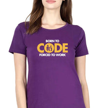 Load image into Gallery viewer, Coder Geek T-Shirt for Women-Purple-Ektarfa.online
