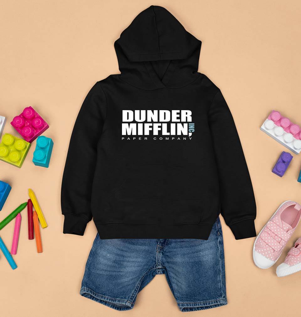 Dunder Mifflin Kids Hoodie for Boy/Girl-0-1 Year(22 Inches)-Black-Ektarfa.online