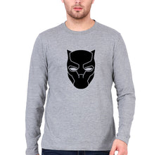 Load image into Gallery viewer, Black Panther Superhero Full Sleeves T-Shirt for Men-Grey Melange-Ektarfa.online
