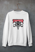 Load image into Gallery viewer, Thrasher Unisex Sweatshirt for Men/Women-S(40 Inches)-White-Ektarfa.online
