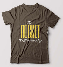 Load image into Gallery viewer, Rocket Snooker King T-Shirt for Men-Olive Green-Ektarfa.online
