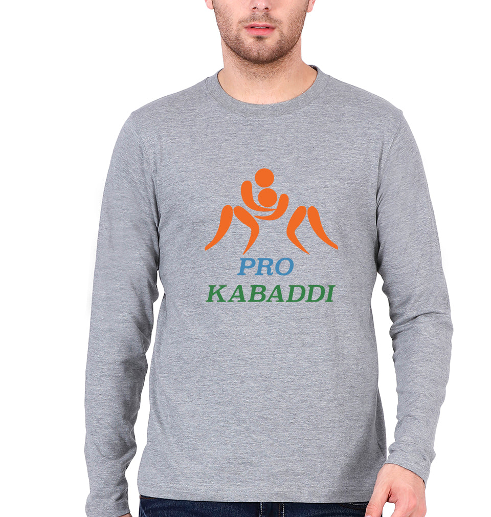 Kadaddi Full Sleeves T-Shirt for Men-Grey Melange-Ektarfa.online