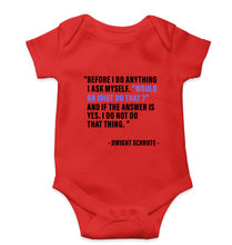 Load image into Gallery viewer, Dwight Schrute Kids Romper For Baby Boy/Girl-0-5 Months(18 Inches)-Red-Ektarfa.online
