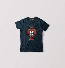 Load image into Gallery viewer, Portugal Football Kids T-Shirt for Boy/Girl-0-1 Year(20 Inches)-Petrol Blue-Ektarfa.online

