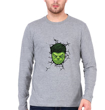 Load image into Gallery viewer, Hulk Full Sleeves T-Shirt for Men-Grey Melange-Ektarfa.online
